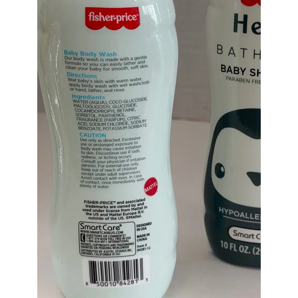 Fisher-Price Hello Bathtime Baby Shampoo Body Wash Lotion Set 3 Pack 10oz Each